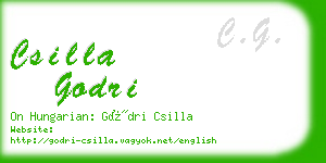 csilla godri business card